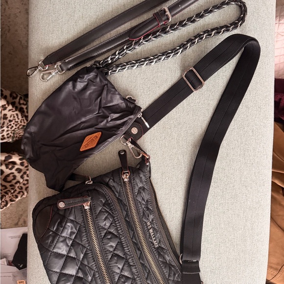 MZ Wallace Quilted Black Downtown Crosby Crossbody Bag - Picture 5 of 12